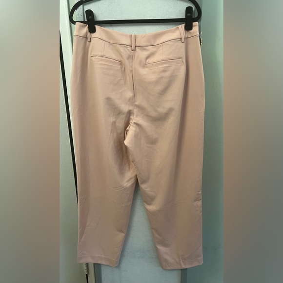 NWT A New Day Women's Pants Size 14 High-Rise Relaxed Fit Tapered Ankle Tan Pink - Picture 2 of 10